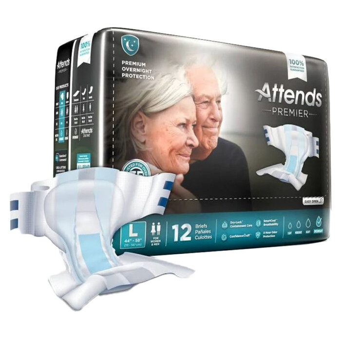 Attends Premier Brief, Large, 44" - 58"
