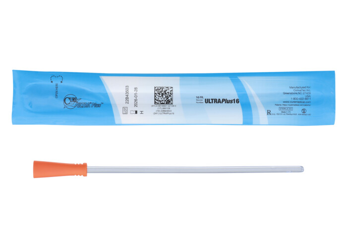 Cure Ultra Plus, 8" Female, Straight Tip, 16 FR