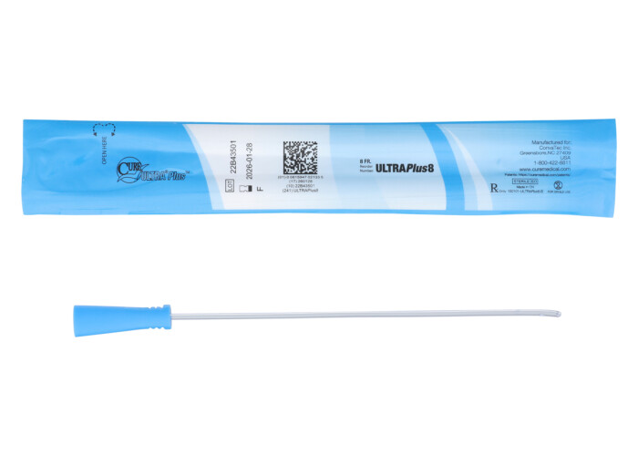 Cure Ultra Plus, 8" Female, Straight Tip, 8 FR