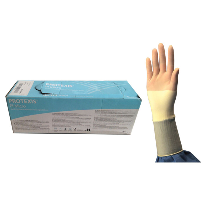 Protexis PI Micro Polyisoprene Powder-Free Surgical Gloves, Sterile, Size 9.0
