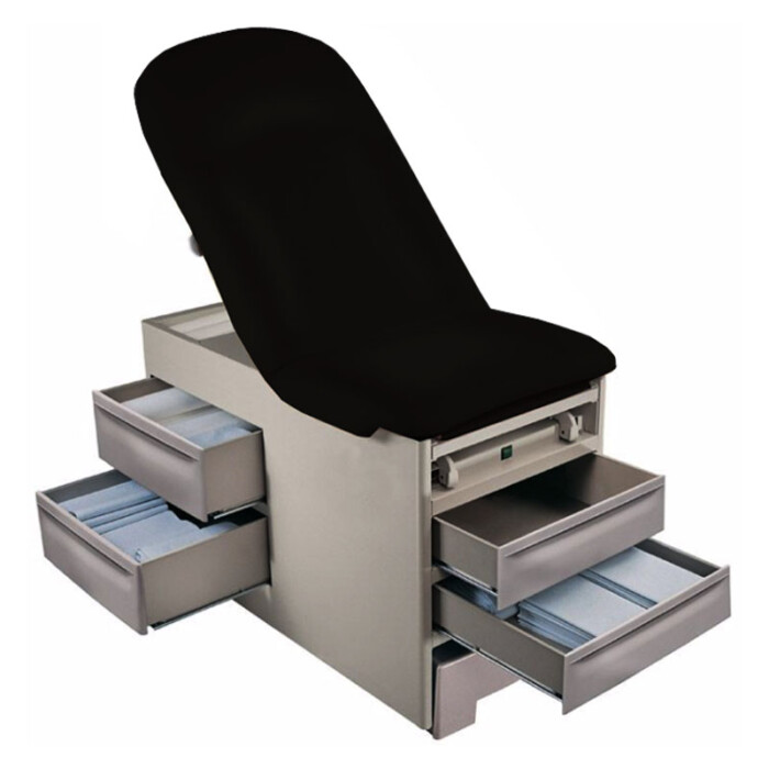 Cardinal Health Exam Table with Pelvic Tilt and Drawer Warmer, 500 lb, Black