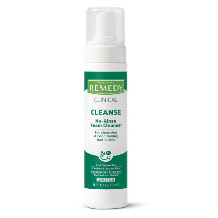 Remedy Clinical No - Rinse Foam Skin Cleanser, Vanilla Scent, 8 oz