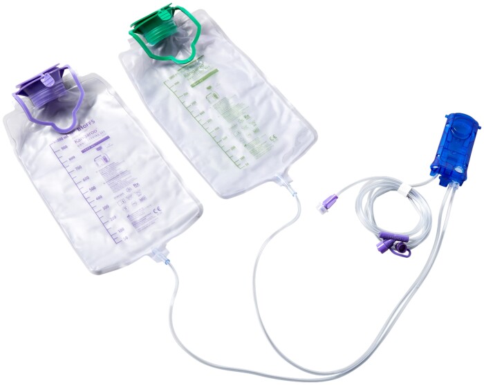Kangaroo OMNI Feeding Set With Flush Bag, 1000 mL, Non - Sterile