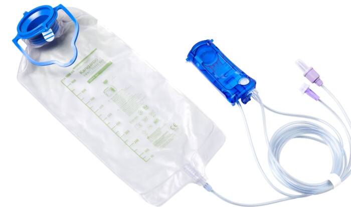 Kangaroo OMNI Feeding Set With Flush Bag, and ENPlus Spike, 1000 mL, Non - Sterile