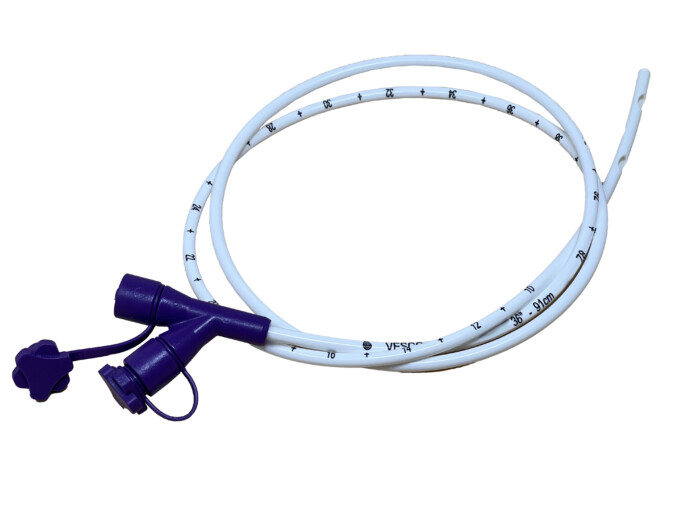 8FR, 36" Nasogastric Feeding Tube, Polyurethane, Dual ENFit Port