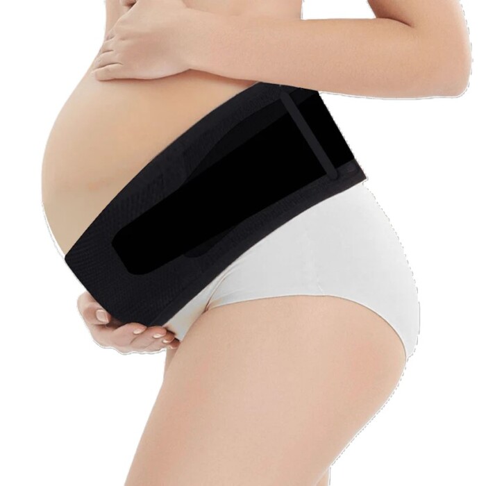 Zomee Pregnancy Belly Support Band, Black, Extra Large